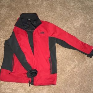 The North Face Jackets & Coats - Red/gray north face windbreaker and rain coat The North Face Jackets & Coats - Red/gray north face windbreaker and rain coat